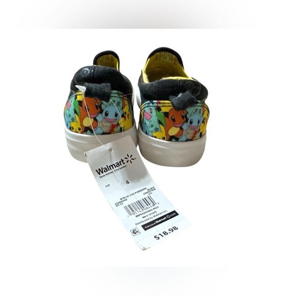 BNWT Pokemon Kids Slip-On Sneakers Size 4 Pokémon Shoes size 4 - Picture 6 of 7
